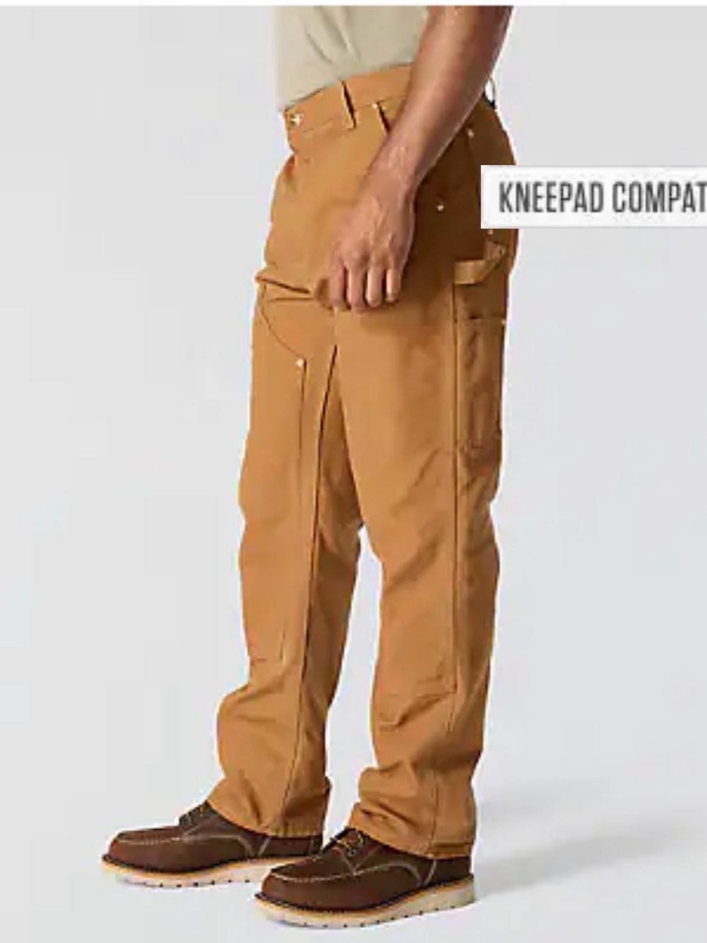 Iconic B01 Carhartt Brown Firm Duck Double-Front Dungaree 36"x30" - Picture 1 of 11